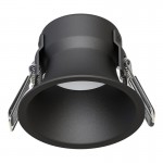 Foco empotrar LED fijo Redondo Ø80mm KONIC 8W 100º UGR19 IP54, Blanco ó Negro